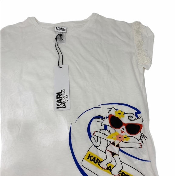 KARL LAGERFELD**Girls Tassel Shirt**Size 10 $225 - Picture 2 of 5